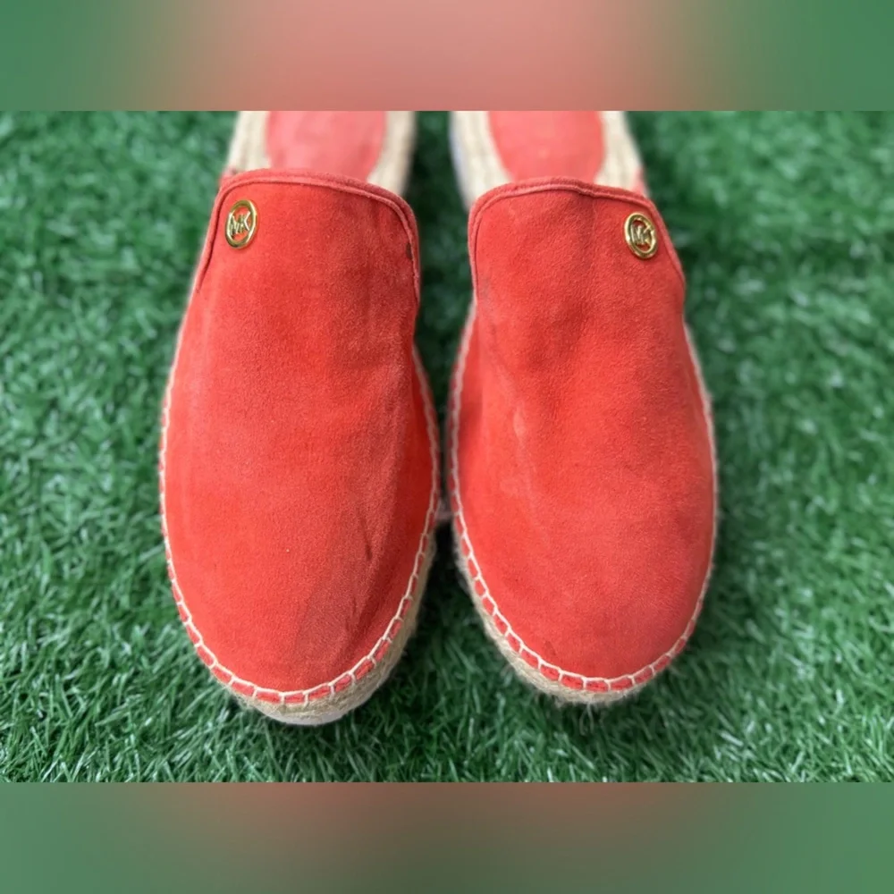 MICHAEL KORS V019J EMILIA SLIDE ESPADRILLE‎ Orange US Size 8M